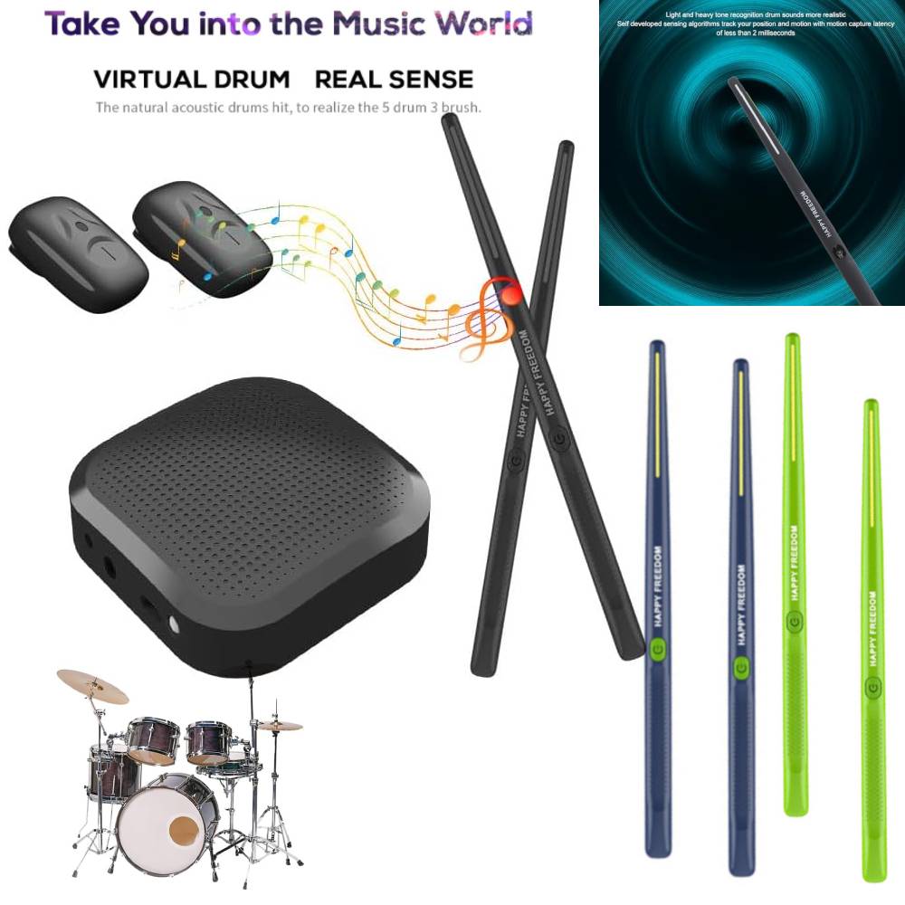 Musical Instrument Virtual - مجموعة طبلة افتراضية حسية جسدية طبلة