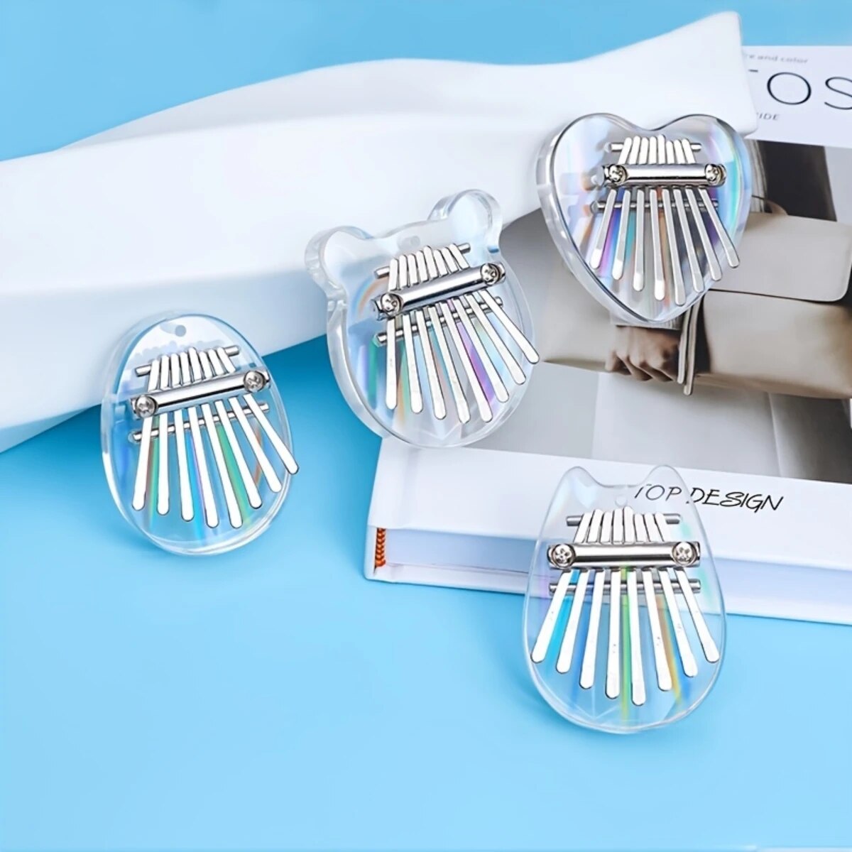 A Musical Instrument With Keys - Miwayer-mini kalimba 8 مفاتيح ، لون