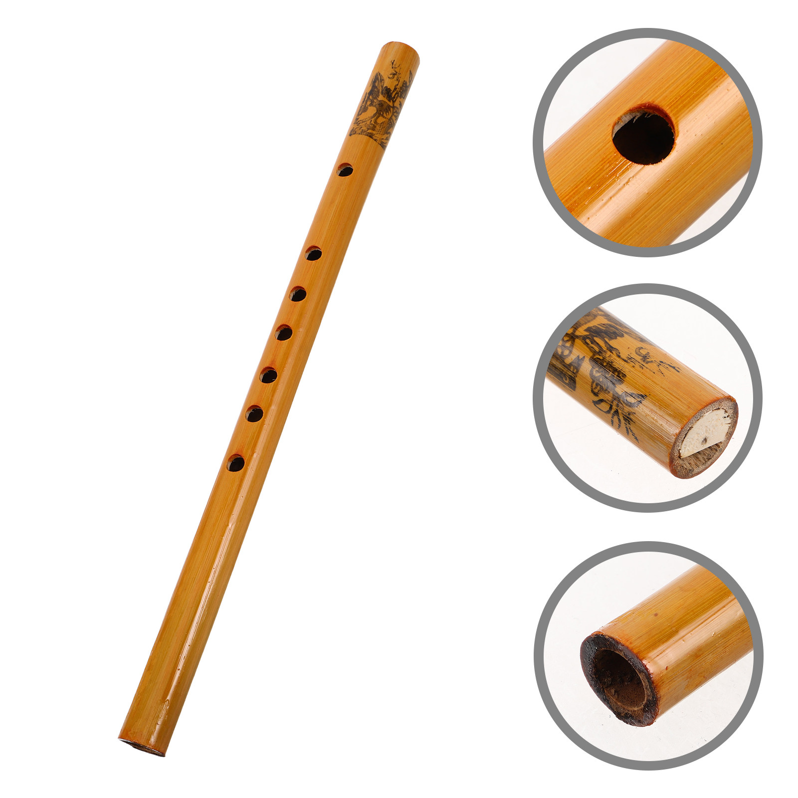 Musical Instrument Recorder - فلوت عمودي من الخيزران بطول 33