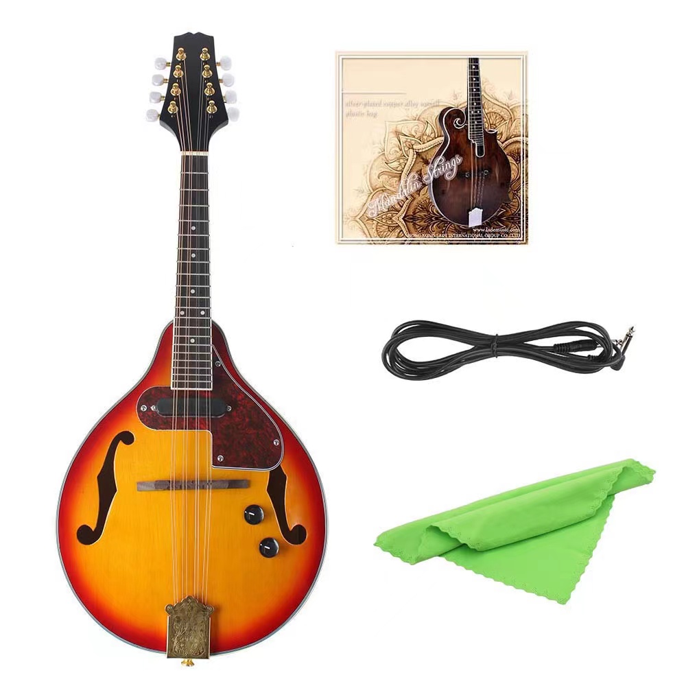 Musical Instrument Mandolin - آلة ماندولين من خشب التنوب، عود،