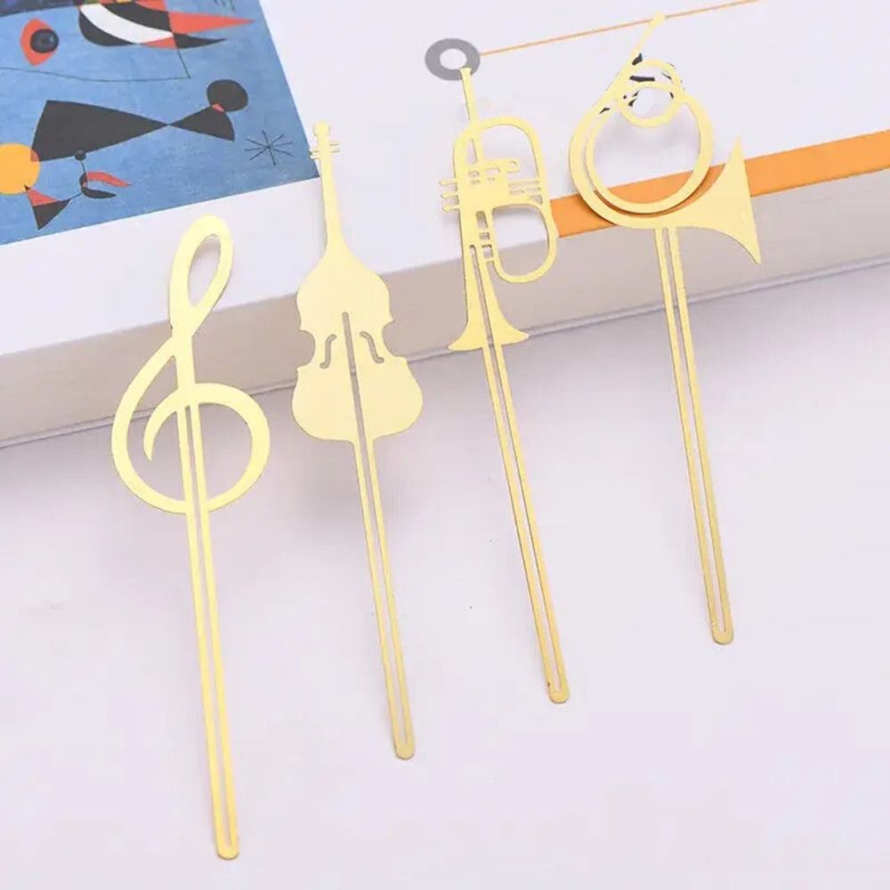 Musical Instrument Book - فاصل كتب معدني متين بتصميم نوتة