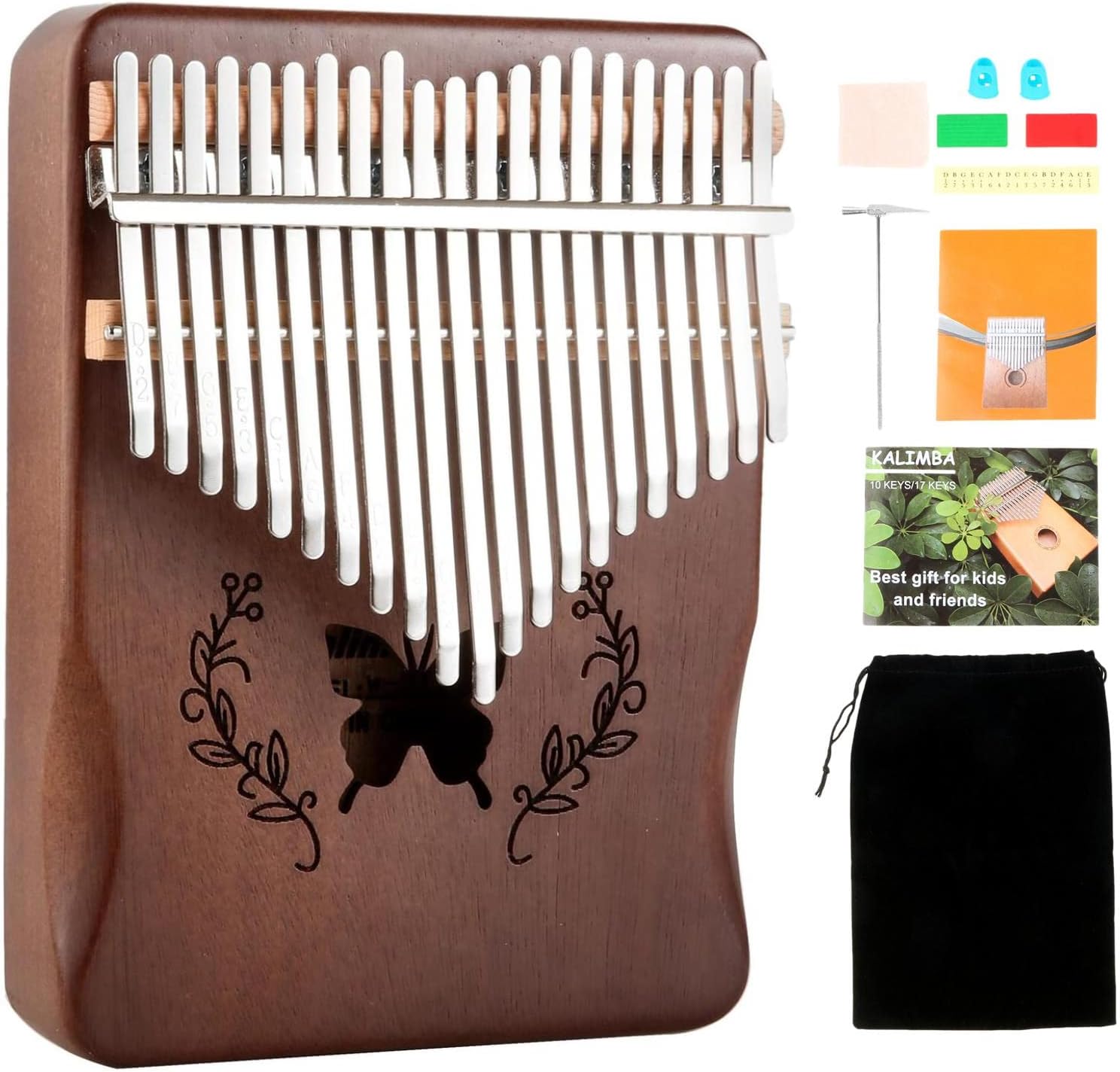 A Musical Instrument With Keys - آلة كاليمبا الموسيقية بـ 21 مفتاحًا،
