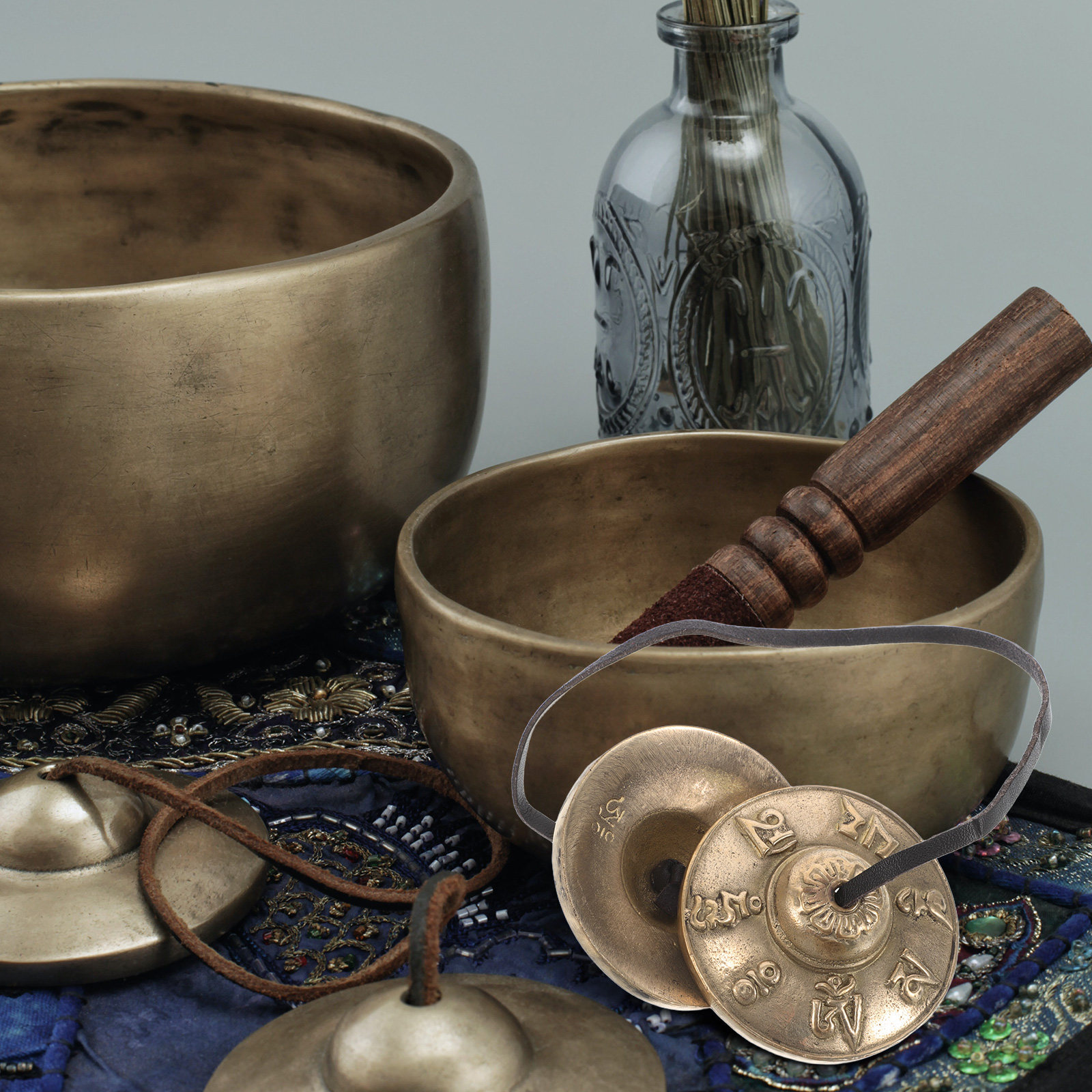 Musical Instrument Chimes - زوج من أجراس التينغشا التبتية، آلة