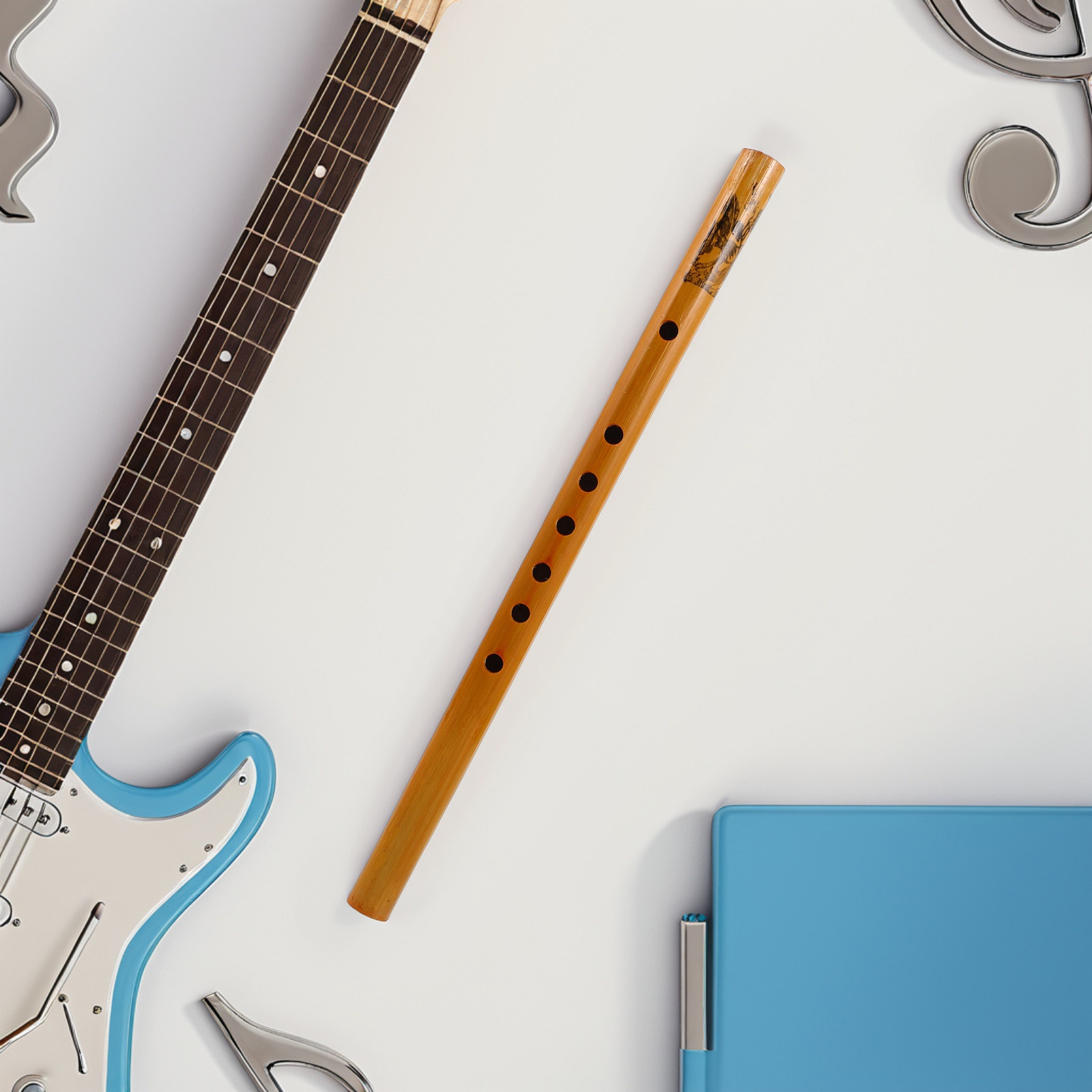 Musical Instrument Recorder - فلوت خيزران عمودي للطلاب 33 سم