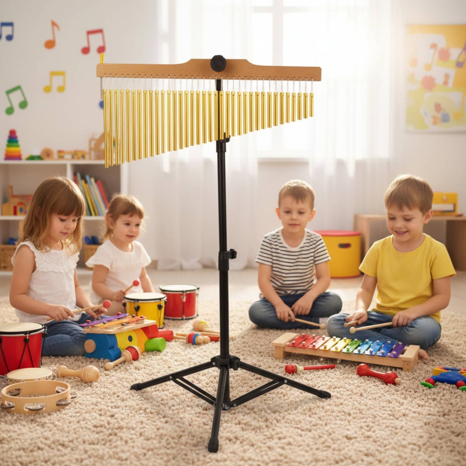 أجراس رياح خشبية بـ 36 نغمة، ص - مراجعة Musical Instrument Chimes وسعره