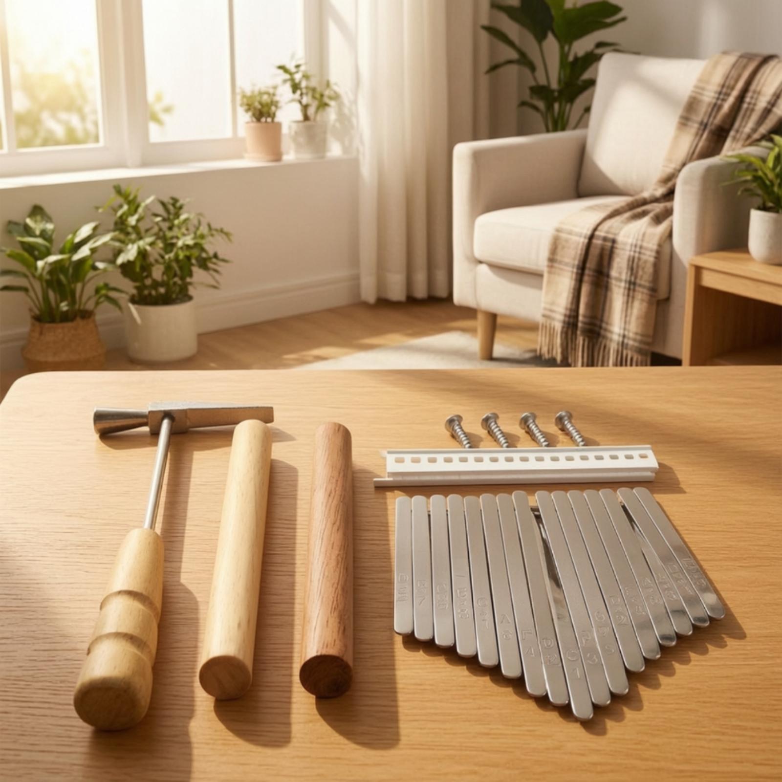 بيانو الإبهام DIY كاليمبا 17 م - مراجعة A Musical Instrument With Keys وسعره