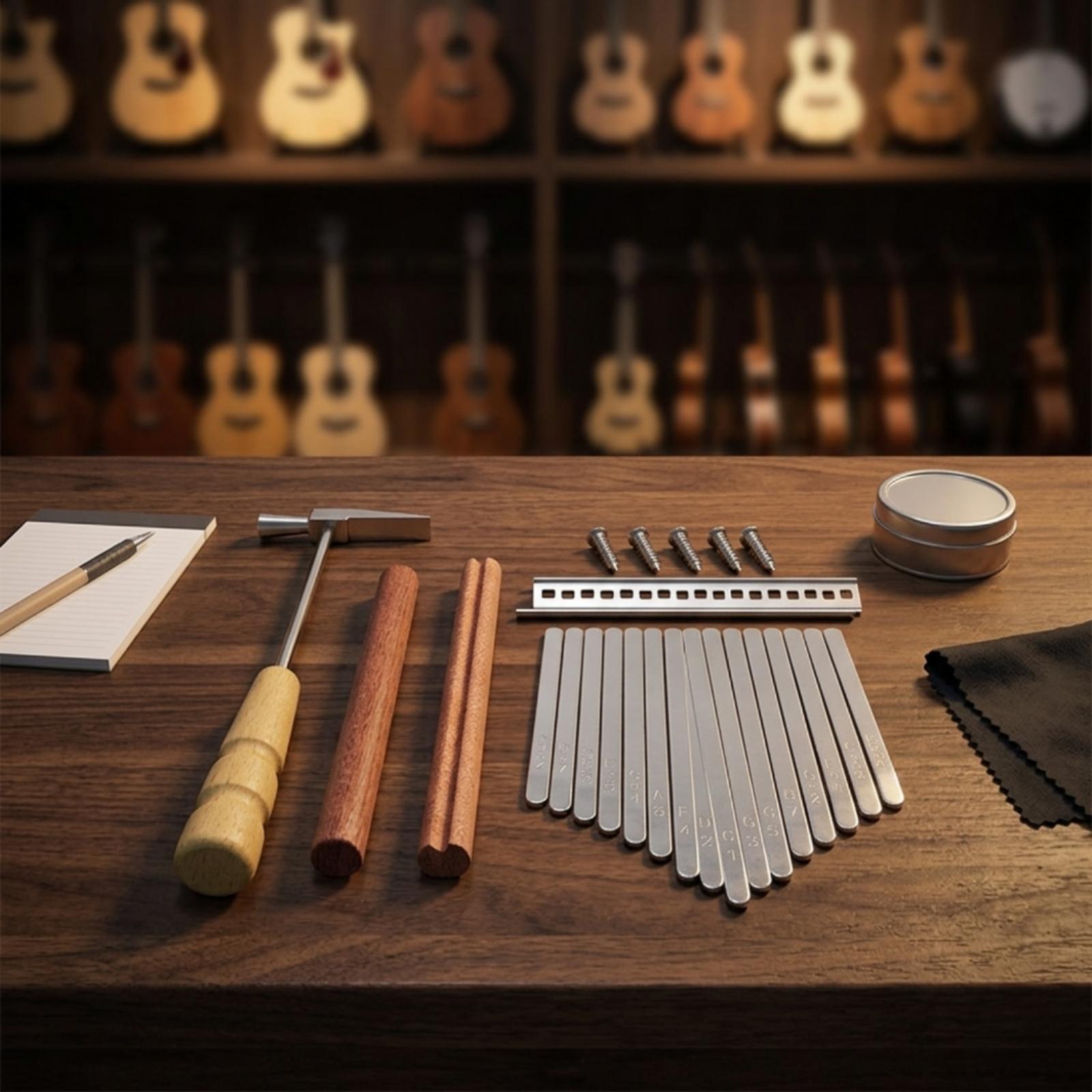 بيانو الإبهام DIY كاليمبا 17 م - مراجعة A Musical Instrument With Keys وسعره