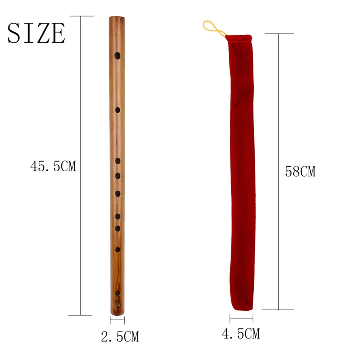 فلوت ميبت صغير مخملي الشكل من  - مراجعة Musical Instrument Piccolo وسعره