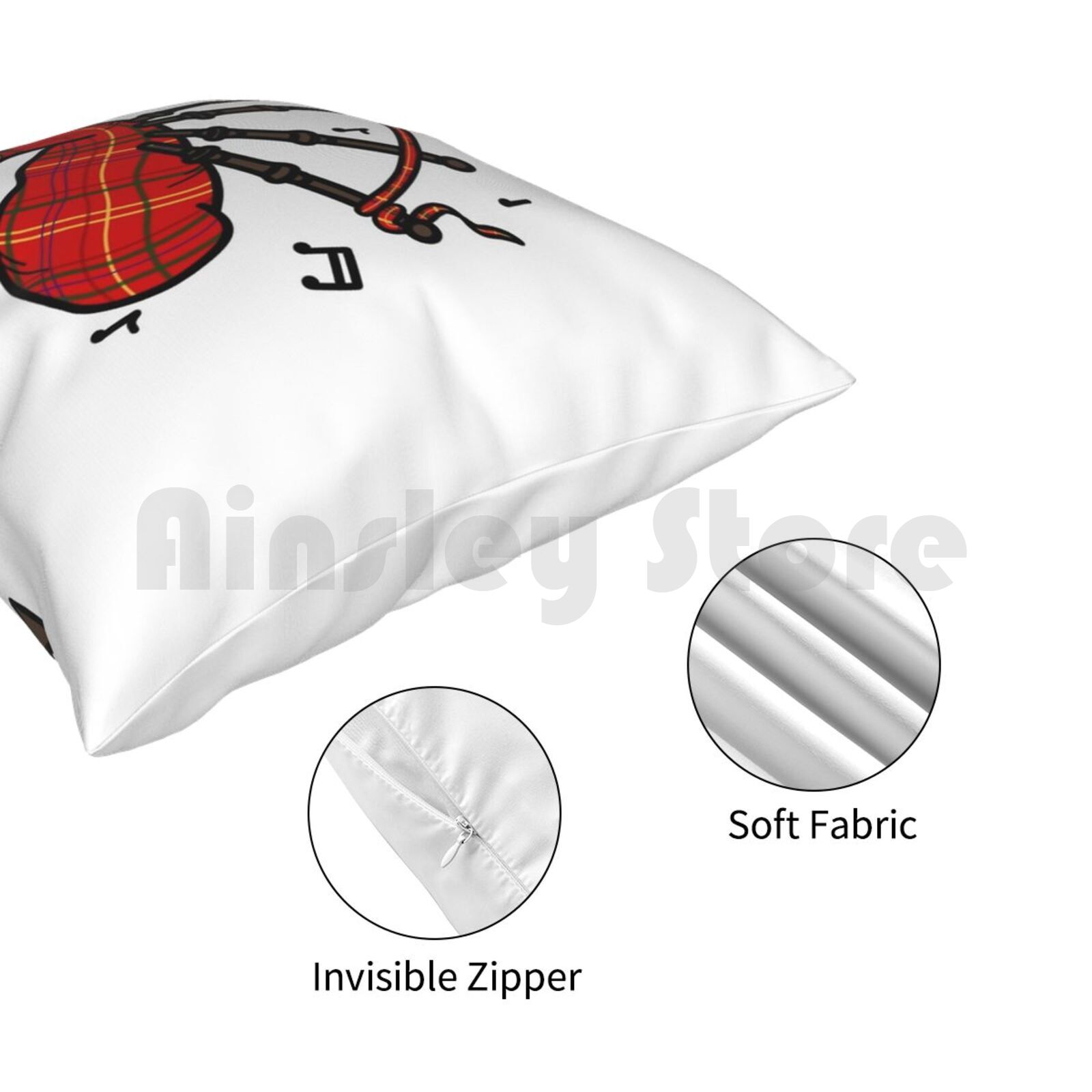 Bagpipes كيس وسادة مطبوعة المن - مراجعة Musical Instrument Of Scotland وسعره
