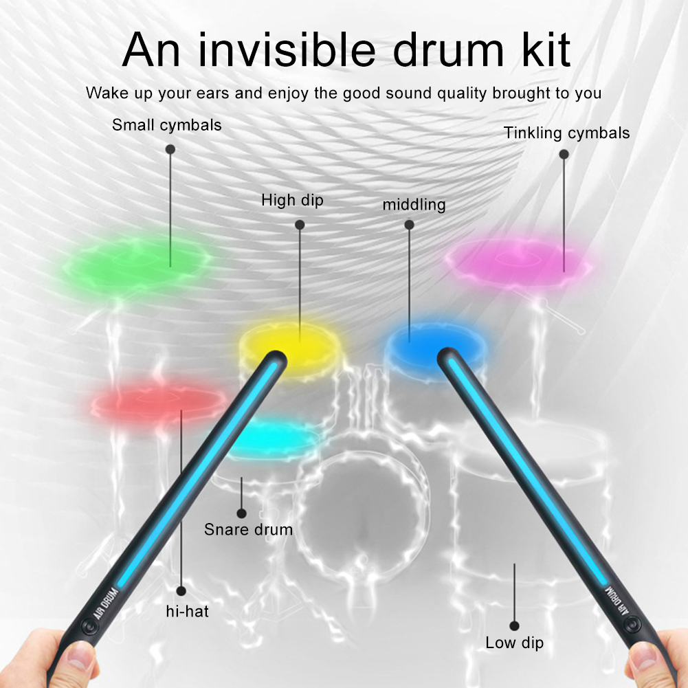 مجموعة طبول هوائية محمولة مع م - مراجعة Musical Instrument Virtual وسعره