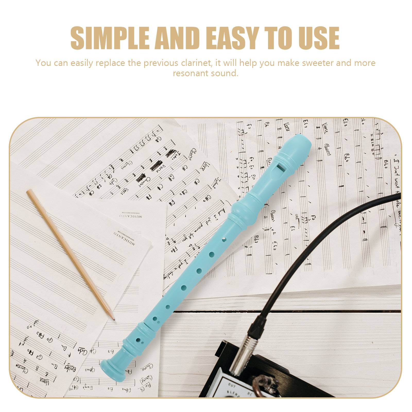 كلارينيت بلاستيكي للمبتدئين، آ - مراجعة Musical Instrument Recorder وسعره